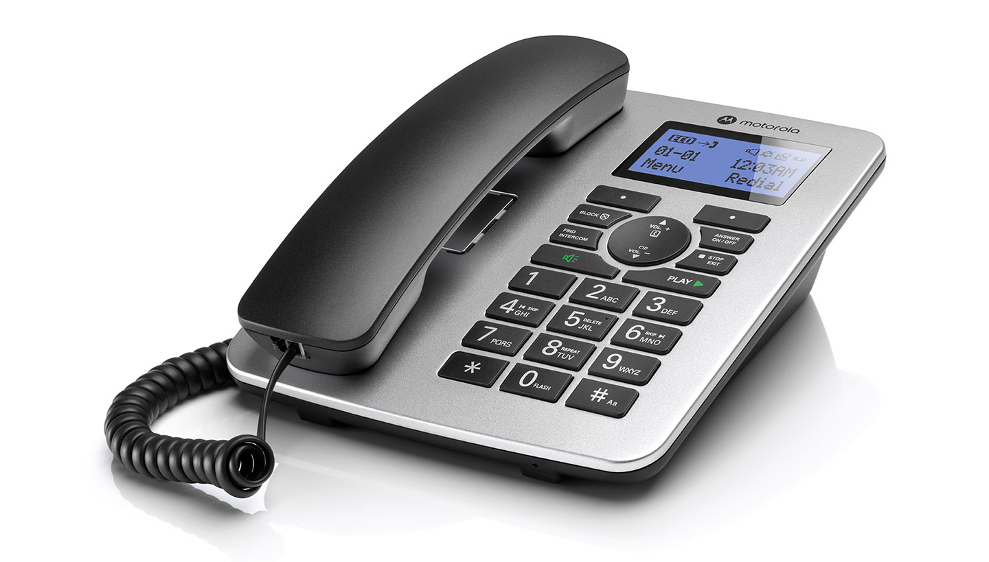 C4201 Corded Telephone Machine with Answering Machine - Left - Product image